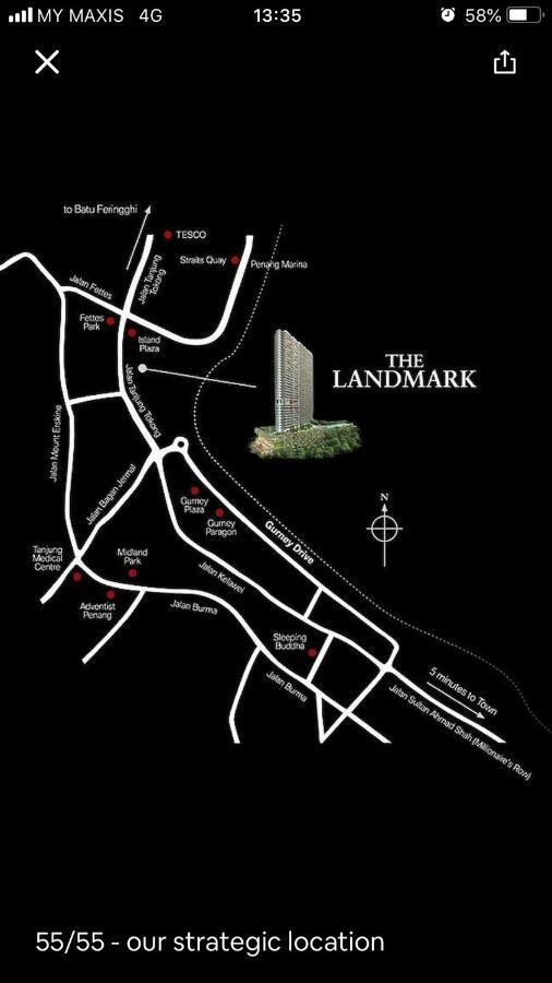 The Landmark - 800 Sqf Studio With Balcony Apartment George Town Bagian luar foto